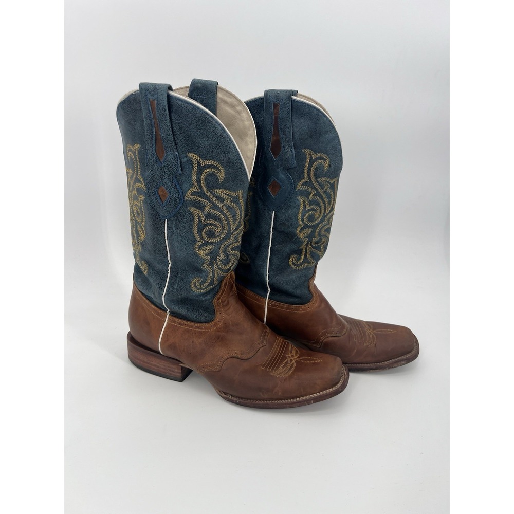 J.B. Dillon Windmark Brown Leather Western Cowboy Boots Men's Size 9.5 JBR2004